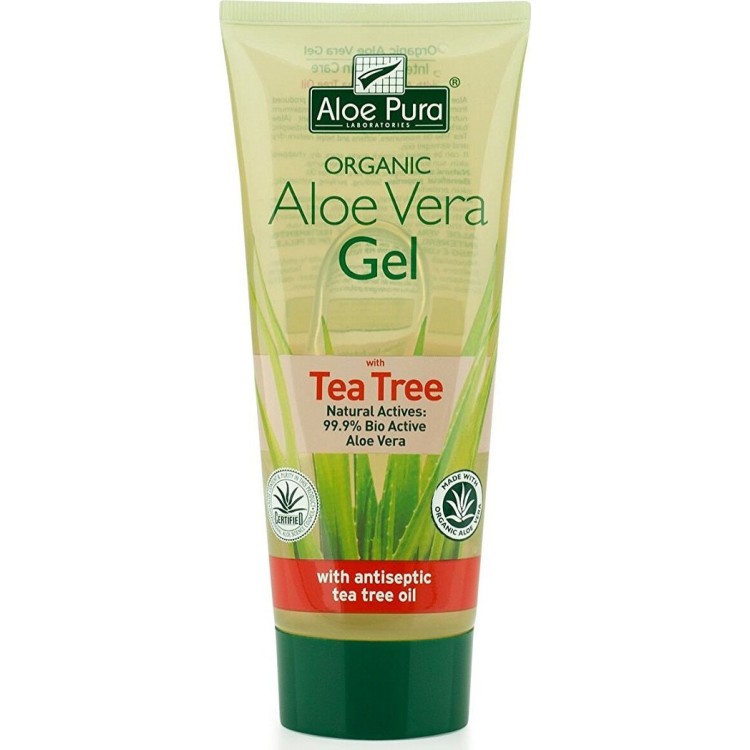 Optima Naturals Aloe Vera Gel with Tea Tree 200ml Κρέμες/Λάδια Σώματος