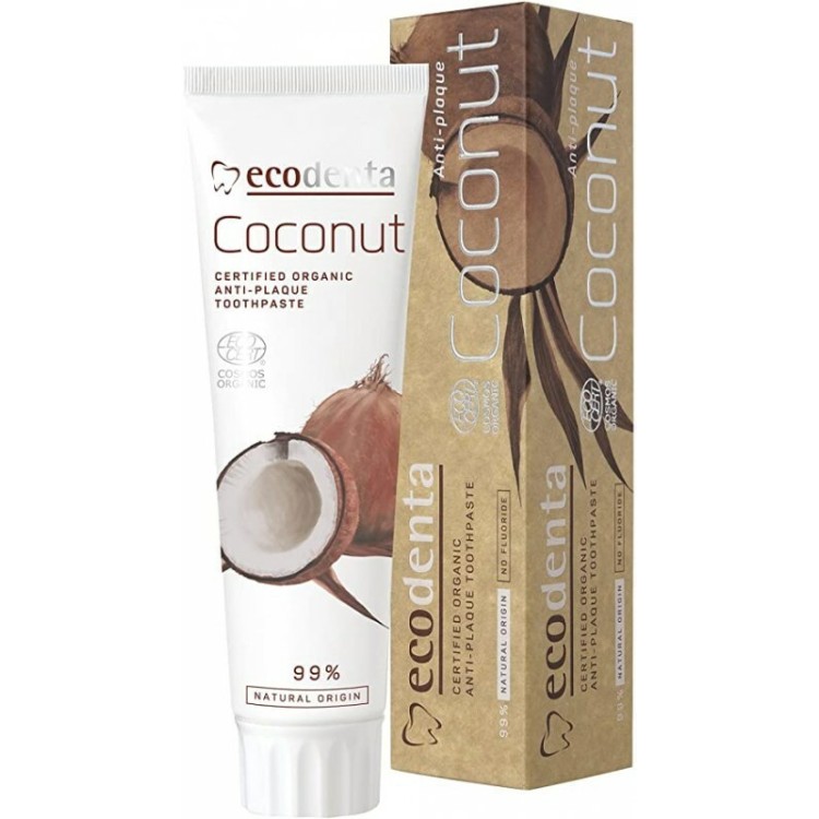 Ecodenta Coconut Certified Organic Anti-plaque 100ml Στοματική Υγιεινή 