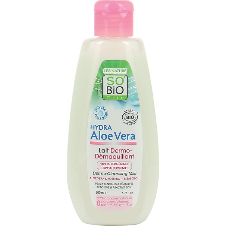 So Bio Γαλάκτωμα Καθαρισμού Προσώπου με Τριαντάφυλλο & Αλόη 200ml