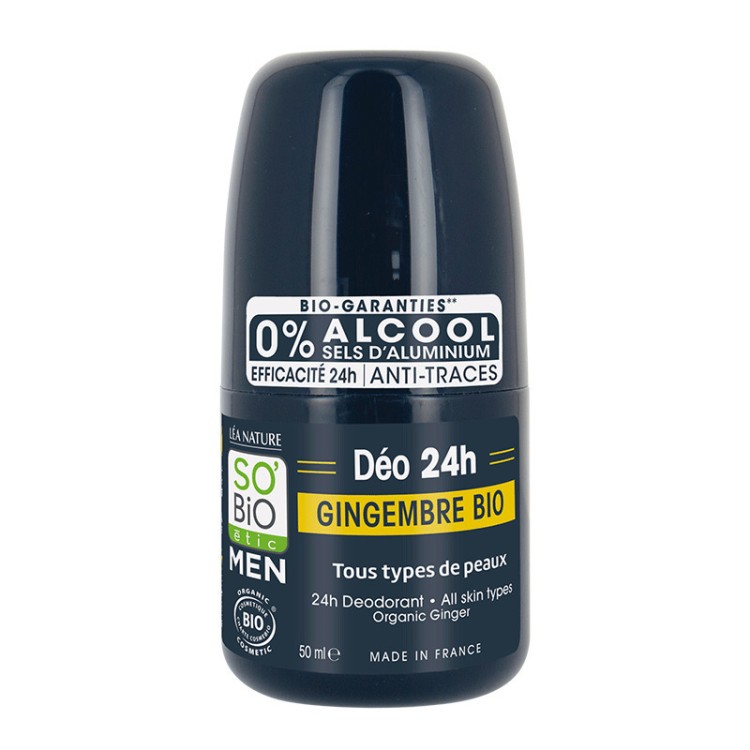 So Bio Men Organic Ginger Deodorant Roll-On 50ml Αποσμητικά 