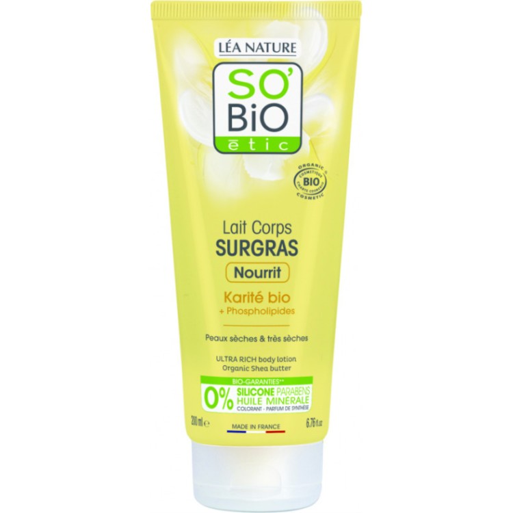 So Bio Etic Ultra Rich Γαλάκτωμα Σώματος με Βούτυρο Καριτέ 200ml Κρέμες/Λάδια Σώματος