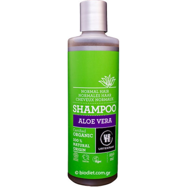 Urtekram Σαμπουάν Με Aloe Vera  Αναδόμησης ,Θρέψης & Ενυδάτωσης για Κανονικά Μαλλιά 250ml Σαμπουάν