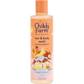 Childs Farm Παιδικό Αφρόλουτρο & Σαμπουάν με Ροδάκινο & Βερύκοκο σε Μορφή Gel 250ml