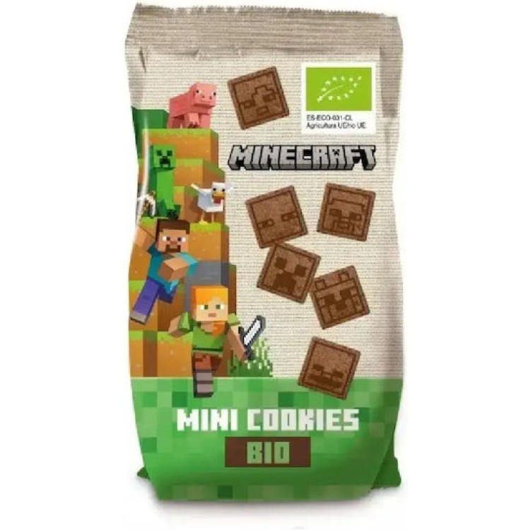 Βιολογικά Μπισκότα με Κακάο Minecraft Tasty & Unique 100gr