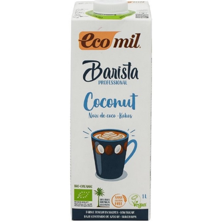 Ecomil Βιολογικό Φυτικό Γάλα Καρύδας Barista 1000ml Φυτικά Ροφήματα