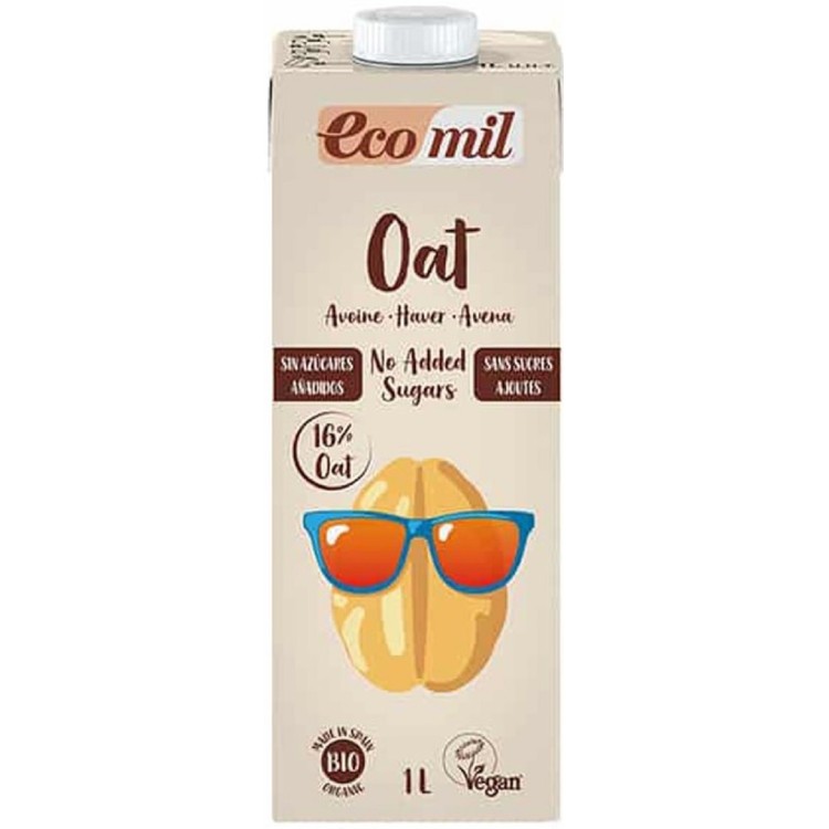 Ecomil Βιολογικό Ρόφημα Βρώμης Χωρίς Ζάχαρη 1000ml