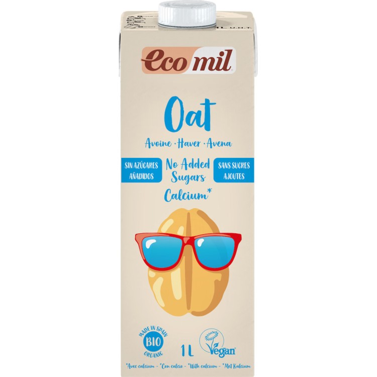 Ecomil Βιολογικό Ρόφημα Βρώμης με Ασβέστιο Χωρίς Ζάχαρη 1000ml