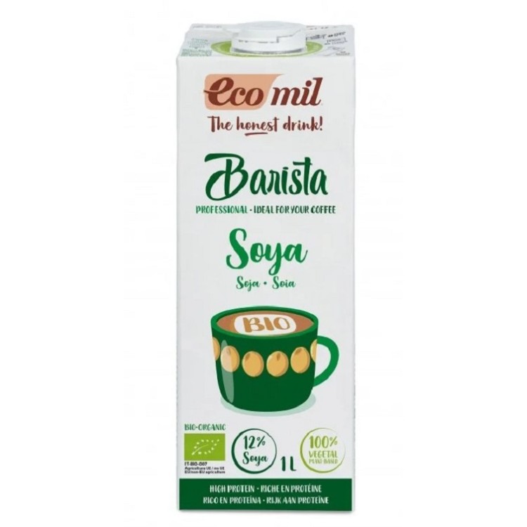 Ecomil Βιολογικό Φυτικό Γάλα Σόγιας Barista Χωρίς Γλουτένη & Χωρίς Λακτόζη 1000ml