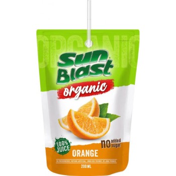 Sun Blast Bιολογικός Χυμός Πορτοκάλι 200ml