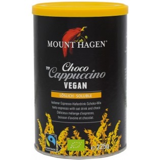 Mount Hagen Καφές Cappuccino Vegan Choko σε σκόνη 225gr BIO