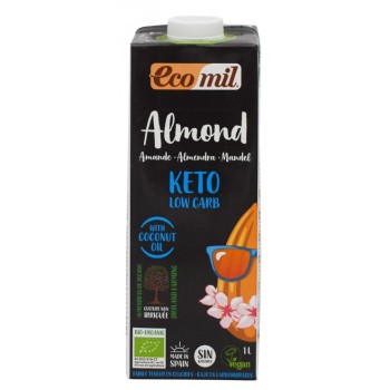 Ecomil Βιολογικό Φυτικό Γάλα Αμυγδάλου Κeto Low Carb 1000ml