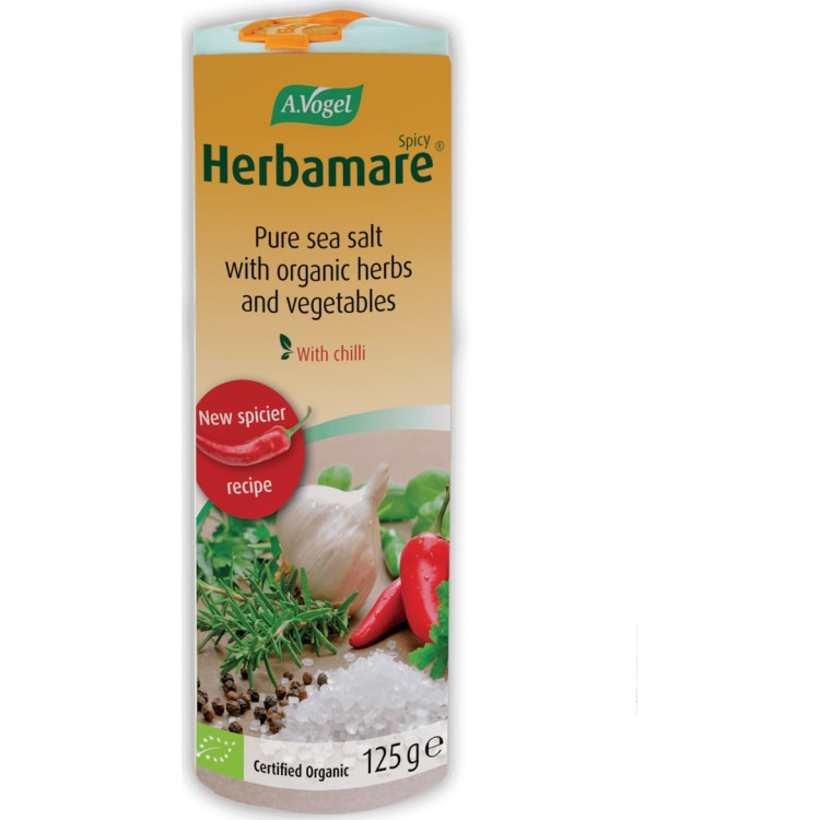 A.Vogel Αλάτι Θαλασσινό Herbamare Spicy 125gr Ειδικά Συμπληρώματα