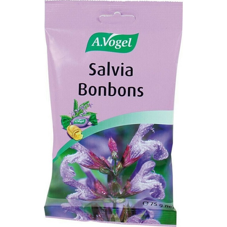A.Vogel Salvia Bonbons Καραμέλες Με Φασκόμηλο 75gr Βότανα-Φυτικά εκχυλίσματα