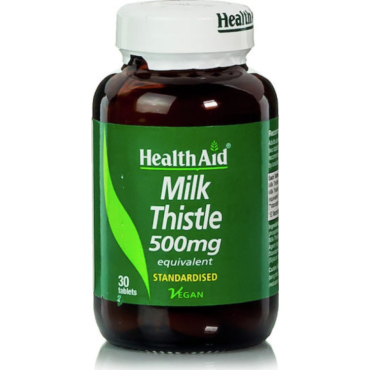 Health Aid Milk Thistle 500mg Γαϊδουράγκαθο 30 ταμπλέτες