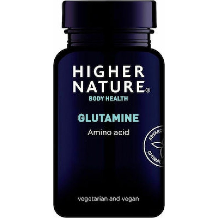 Higher Nature Glutamine 90 κάψουλες Πρωτείνες-Αμινοξέα