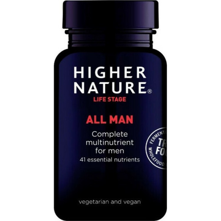 Higher Nature True Food All Man 30 φυτικές κάψουλες