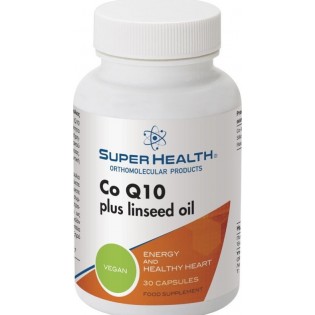 Super Health Co Q10 Plus Linseed Oil 50mg 30 κάψουλες