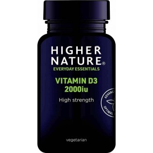 Higher Nature Vitamin D3 2000iu 60 κάψουλες