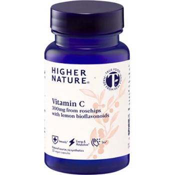 Higher Nature Vitamin C 300mg From Rosehips 30 Κάψουλες