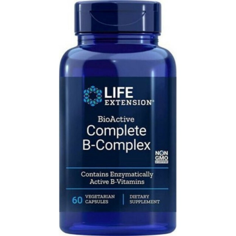 Life Extension BioActive Complete B-Complex 60 φυτικές κάψουλες Βιταμίνες ,Πολυβιταμίνες