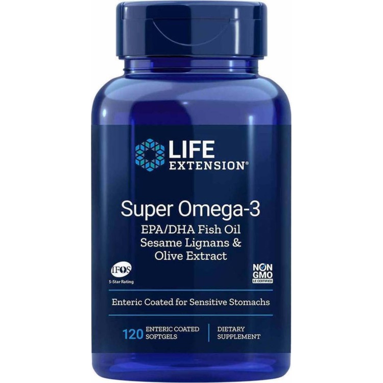 Life Extension Super Omega-3 EPA / DHA 120 μαλακές κάψουλες Αντιοξειδωτικά