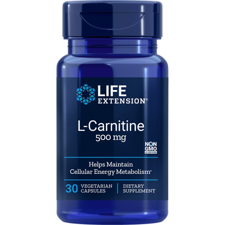 Life Extension L Carnitine 500mg 30 φυτικές κάψουλες