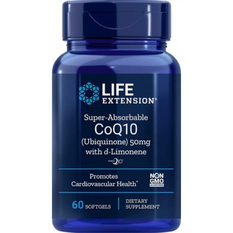 Life Extension Super-Absorbable CoQ10 50mg 60 μαλακές κάψουλες Αντιοξειδωτικά