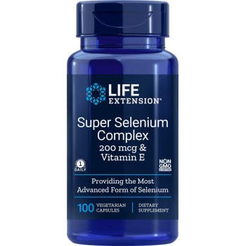 Life Extension Super Selenium Complex 200mcg & Vitamin E 100 φυτικές κάψουλες