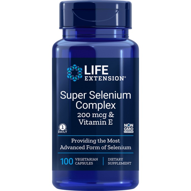 Life Extension Super Selenium Complex 200mcg & Vitamin E 100 φυτικές κάψουλες