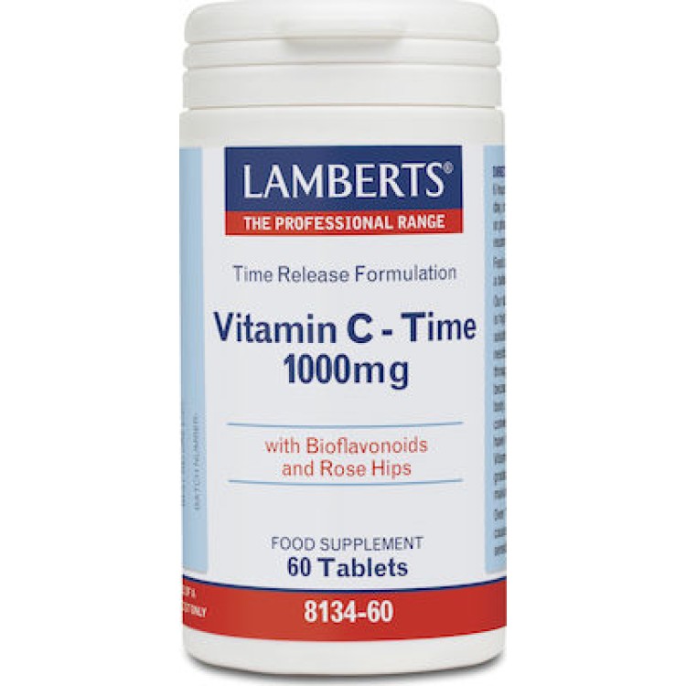 Lamberts Vitamin C Time Release 1000mg 60 ταμπλέτες Βιταμίες,Πολυβιταμίνες