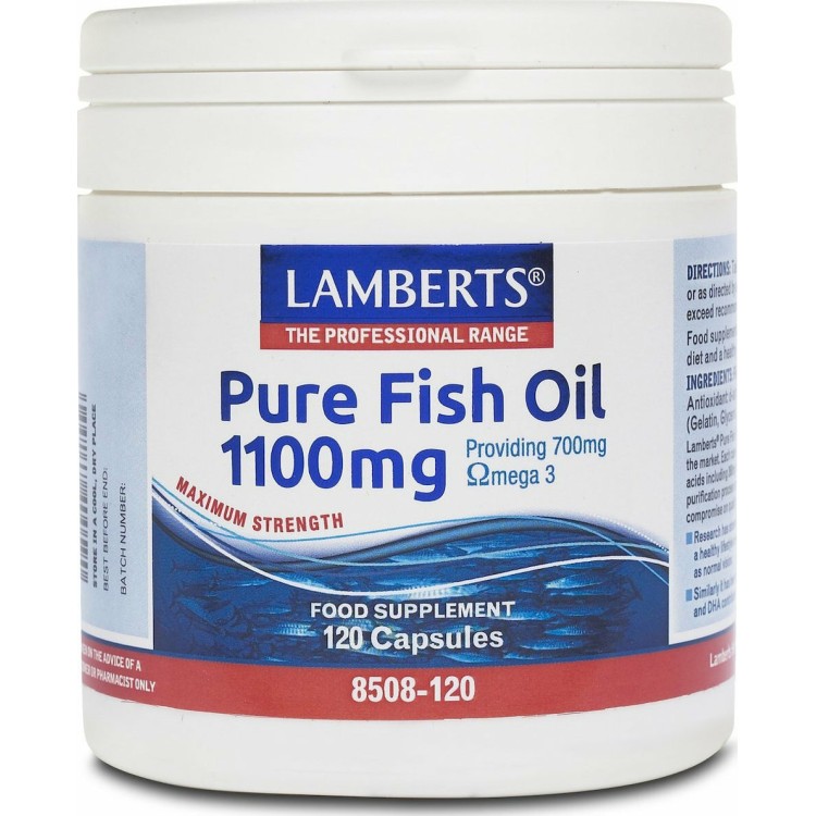 Lamberts Pure Fish Oil 1100mg 120 κάψουλες Αντιοξειδωτικά
