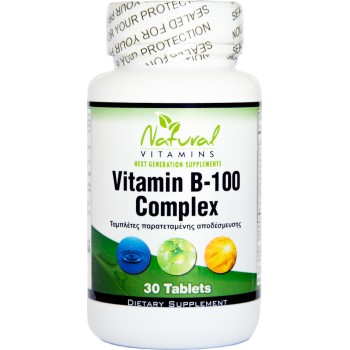 Natural Vitamins Vitamin B 100 Complex 30 ταμπλέτες