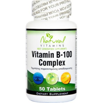 Natural Vitamins Vitamin B-100 Complex 50 ταμπλέτες