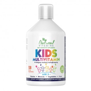 Natural Vitamins Kids Multivitamin 3+ Χρονών 500ml
