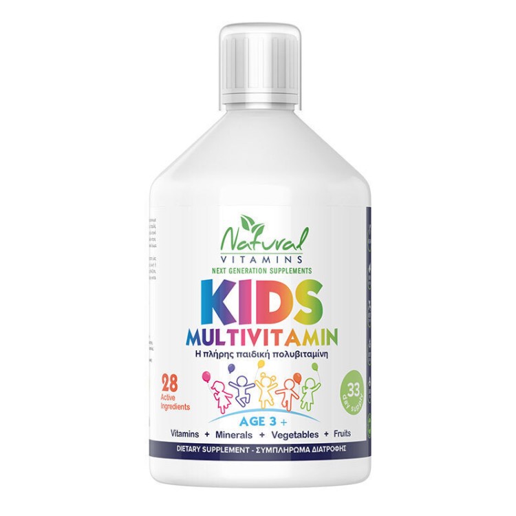 Natural Vitamins Kids Multivitamin 3+ Χρονών 500ml Βιταμίες,Πολυβιταμίνες