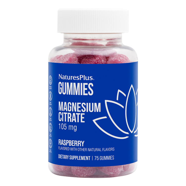 Nature's Plus A Gummies Magnesium Citrate 105mg 75 ζελεδάκια Μέταλλα-Ιχνοστοιχεία