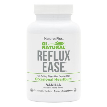 Nature's Plus GI Natural Reflux Ease 60 chewable tablets