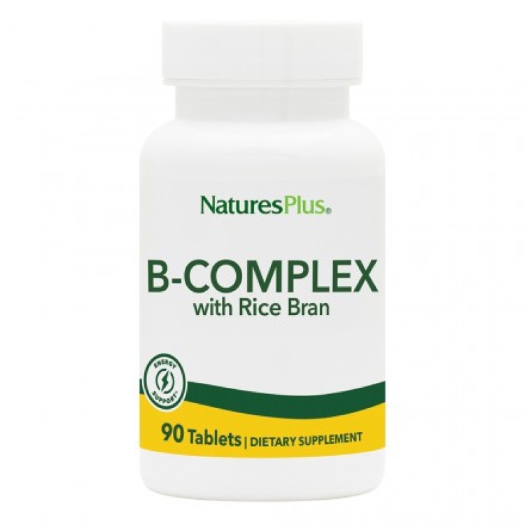 Nature's Plus B-Complex with Rice Bran 90tabs ΣΥΜΠΛΗΡΩΜΑΤΑ ΧΟΝΔΡΙΚΗΣ