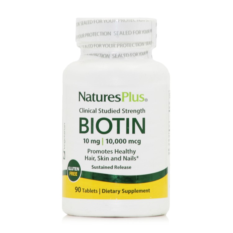 Nature's Plus Clinical Strength Biotin 10mg 90 ταμπλέτες Βιταμίες,Πολυβιταμίνες