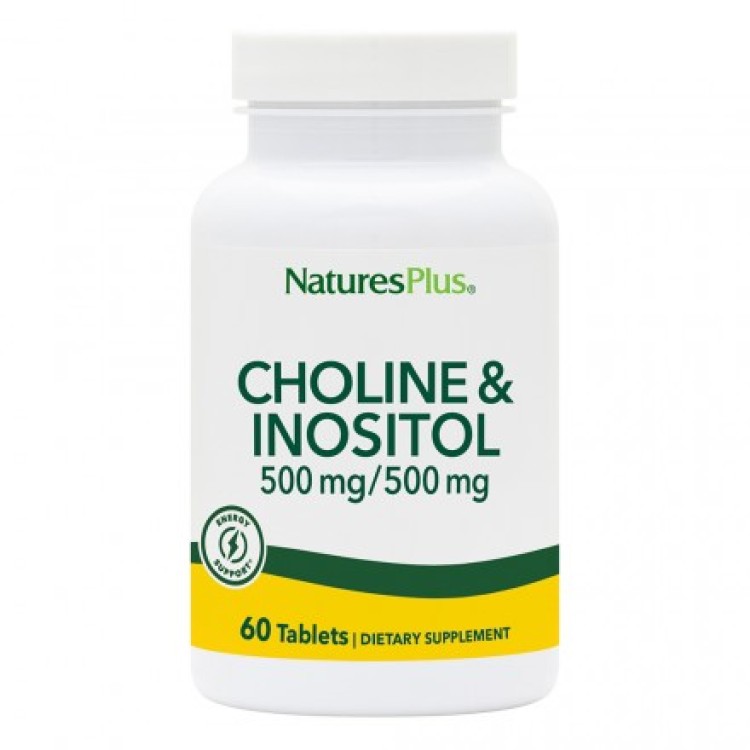 Nature's Plus Choline & Inositol 500mg 60 ταμπλέτες Βιταμίες,Πολυβιταμίνες