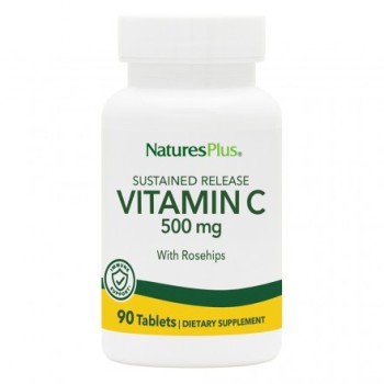 Nature's Plus Vitamin C 500mg with Rose Hips 90tabs