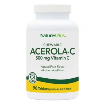 Nature's Plus Acerola C Complex 500mg 90 μασώμενες ταμπλέτες