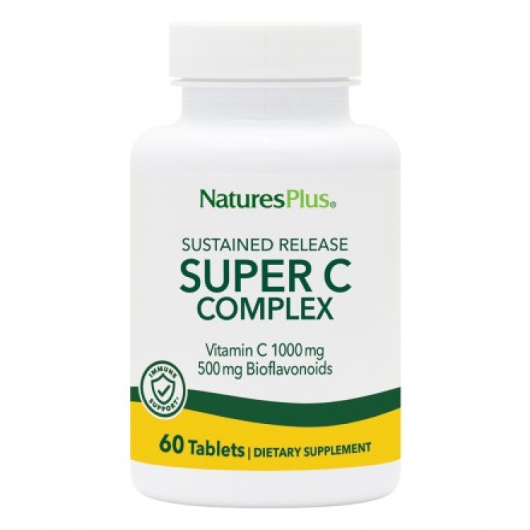 Nature's Plus Super C Complex 1000mg 60 ταμπλέτες Βιταμίες,Πολυβιταμίνες