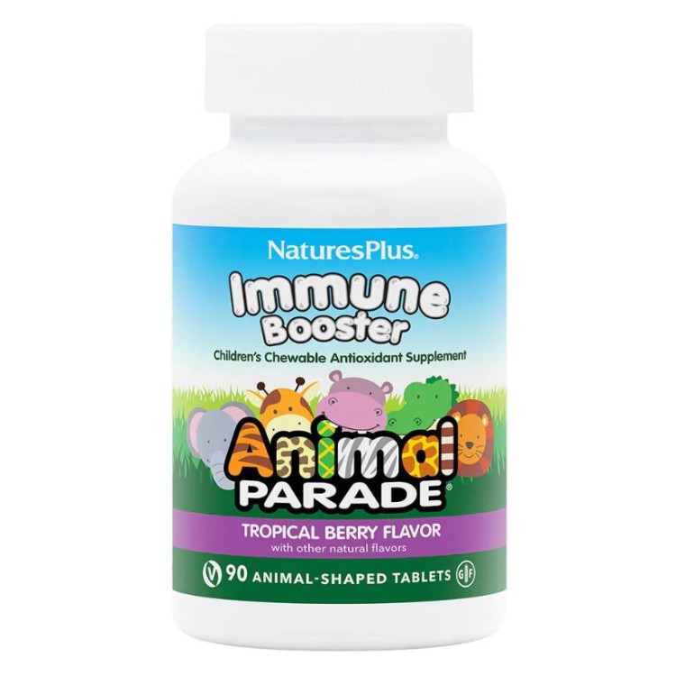Nature's Plus Animal Parade Kids Immune Booster 90 μασώμενες ταμπλέτες Συμπληρώματα