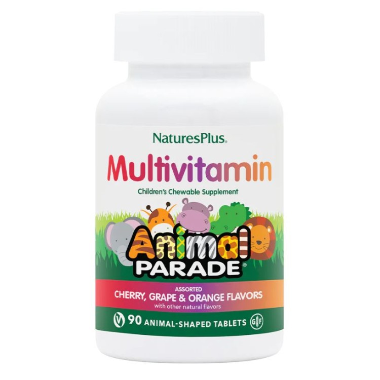 Nature's Plus Animal Parade Assorted Flavors 90 μασώμενες ταμπλέτες Συμπληρώματα