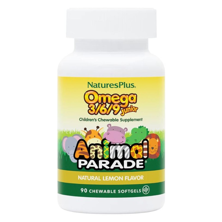 Nature's Plus Animal Parade Omega 3/6/9 Junior 90 μαλακές κάψουλες Συμπληρώματα