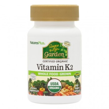 Nature's Plus Source of Life Garden Vitamin K2 120mcg 60 φυτικές κάψουλες