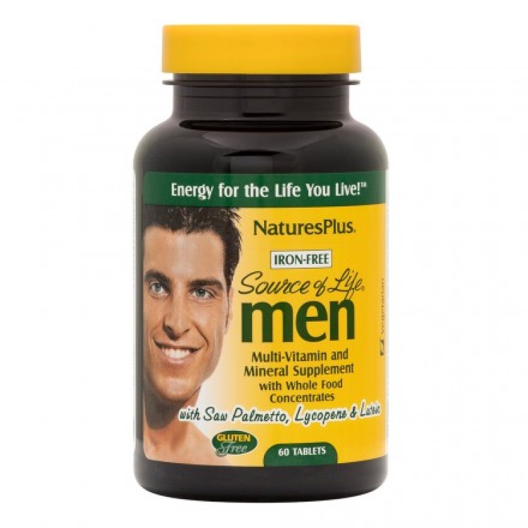 Nature's Plus Source of Life Men 60 ταμπλέτες Βιταμίες,Πολυβιταμίνες