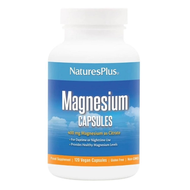 Nature's Plus KalmAssure Magnesium Citrate 400mg 120φυτικές κάψουλες Μέταλλα-Ιχνοστοιχεία