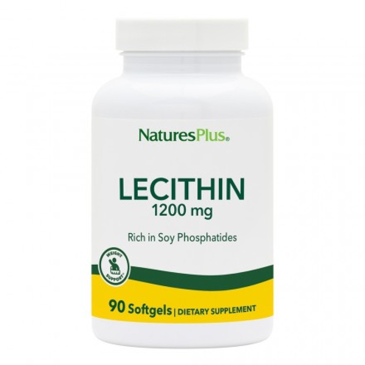 Nature's Plus Lecithin 1200mg 90 μαλακές κάψουλες ΣΥΜΠΛΗΡΩΜΑΤΑ ΧΟΝΔΡΙΚΗΣ
